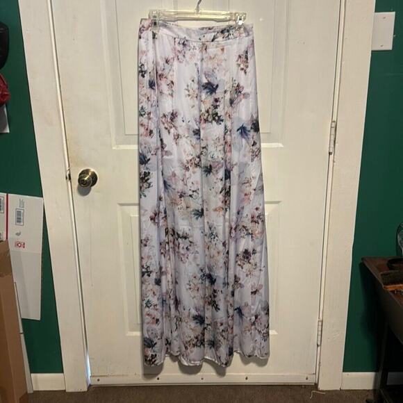 Show Me Your MuMu Maxi floral skirt multi colored L - Picture 7 of 9